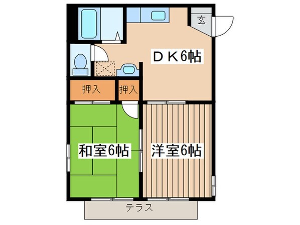 メドウズの物件間取画像